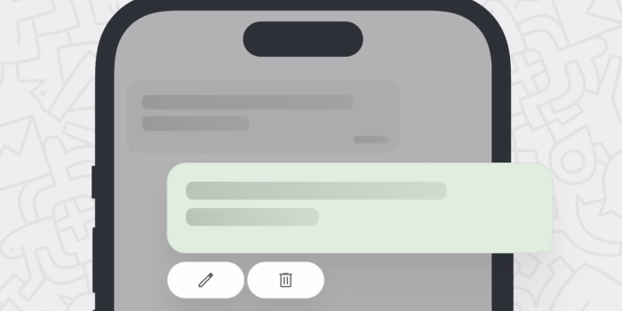 Step by Step Delete a Single Message Bubble