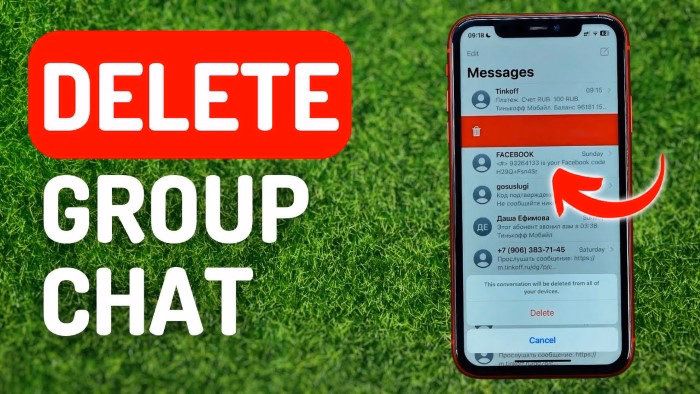 iPhone iPad iMessage How to Delete a Group Chat